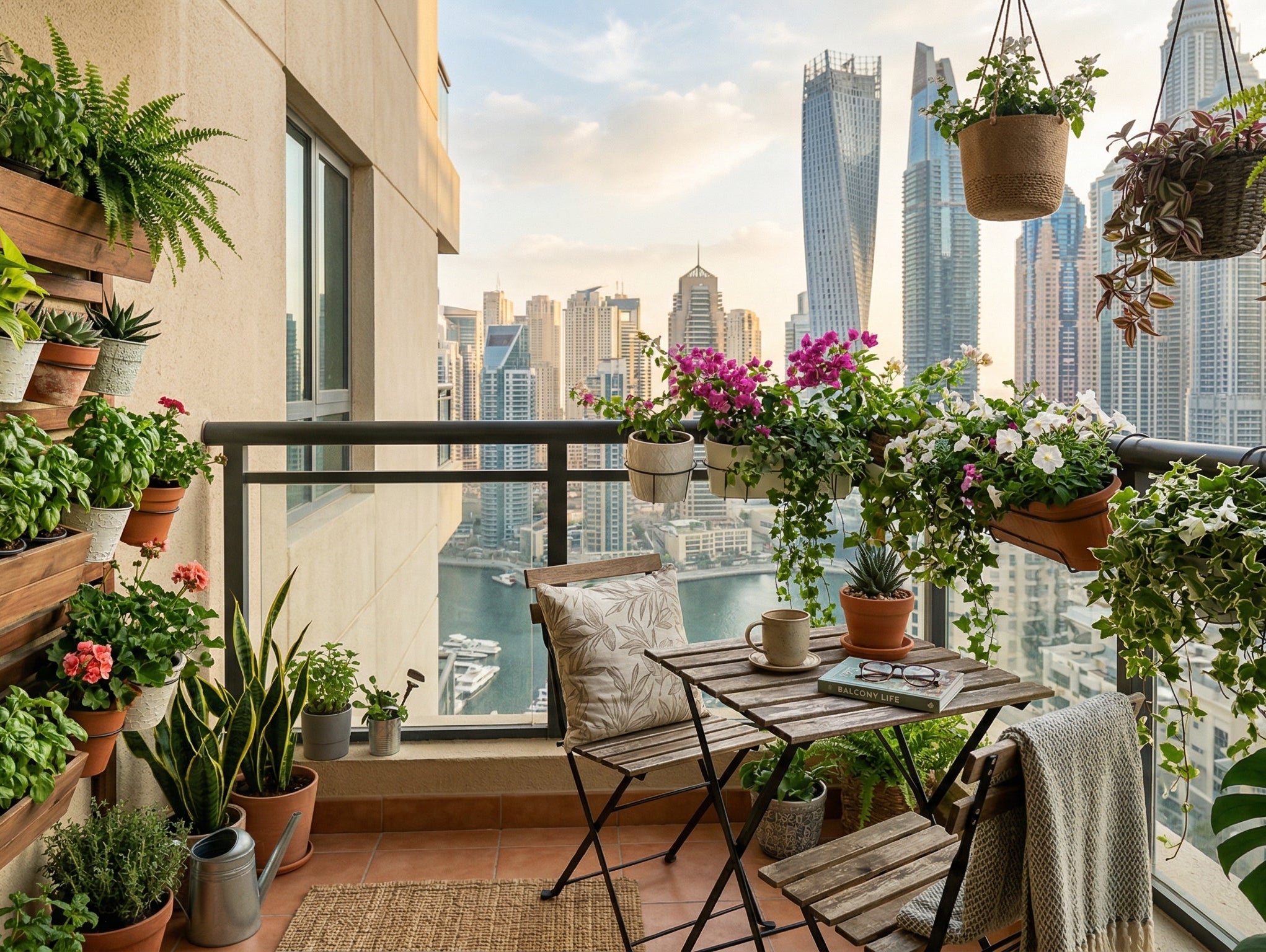 Balcony Garden Ideas for Dubai Apartments: Small Space, Big Impact - Acacia Garden Center