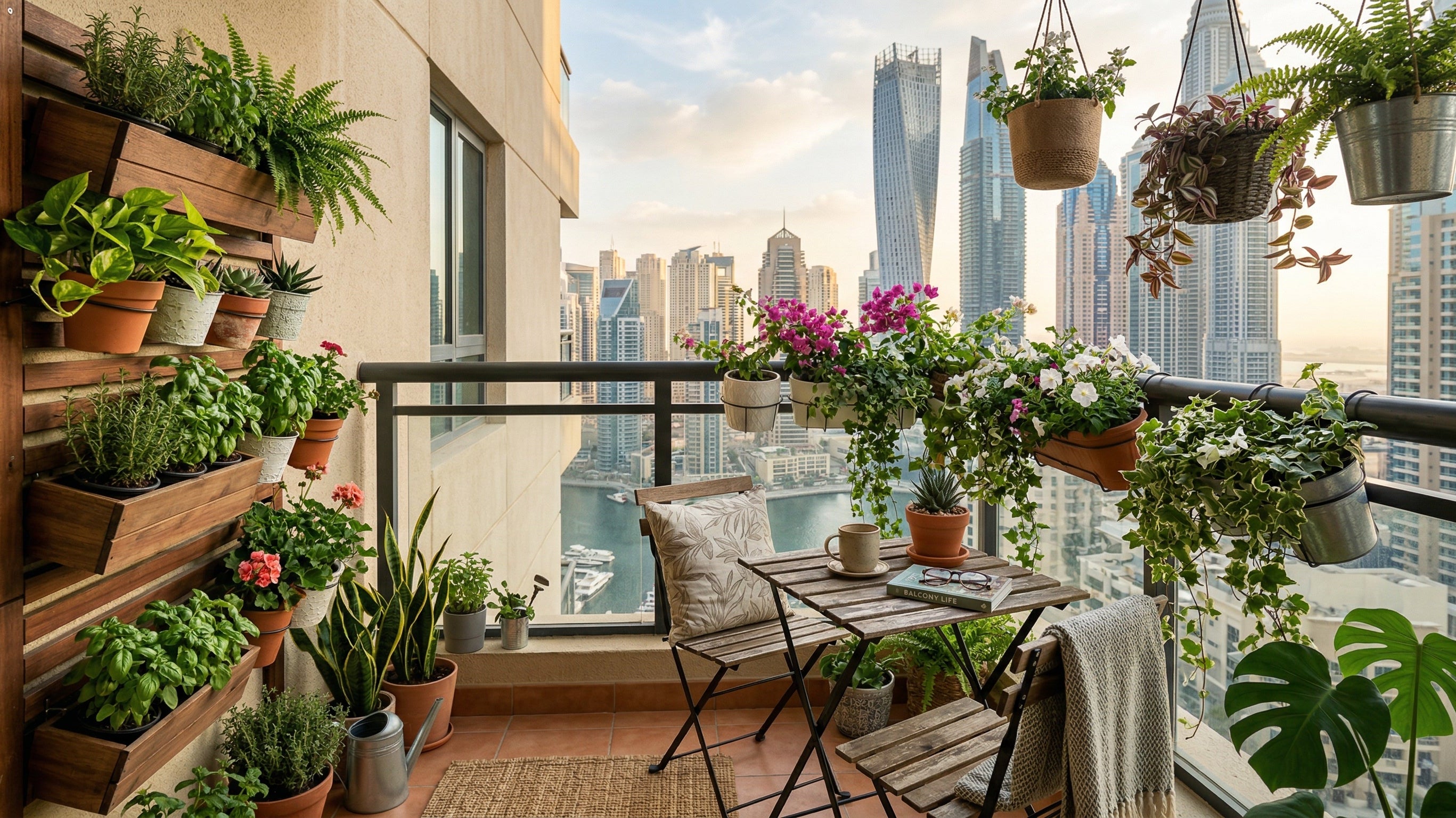 Balcony Garden Ideas for Dubai Apartments: Small Space, Big Impact - Acacia Garden Center