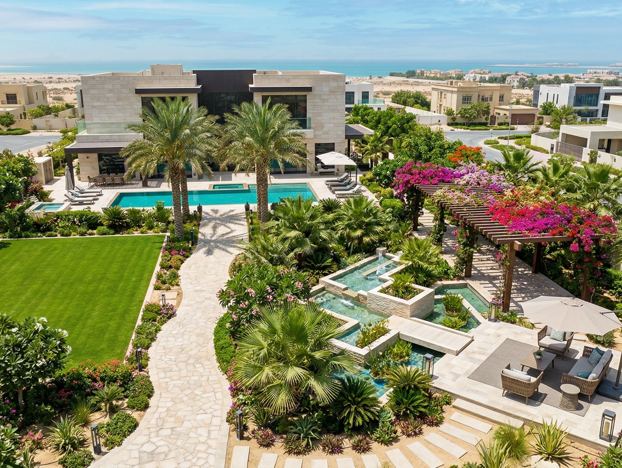 Dubai Villa Garden Design Ideas: From Patio to Paradise - Acacia Garden Center