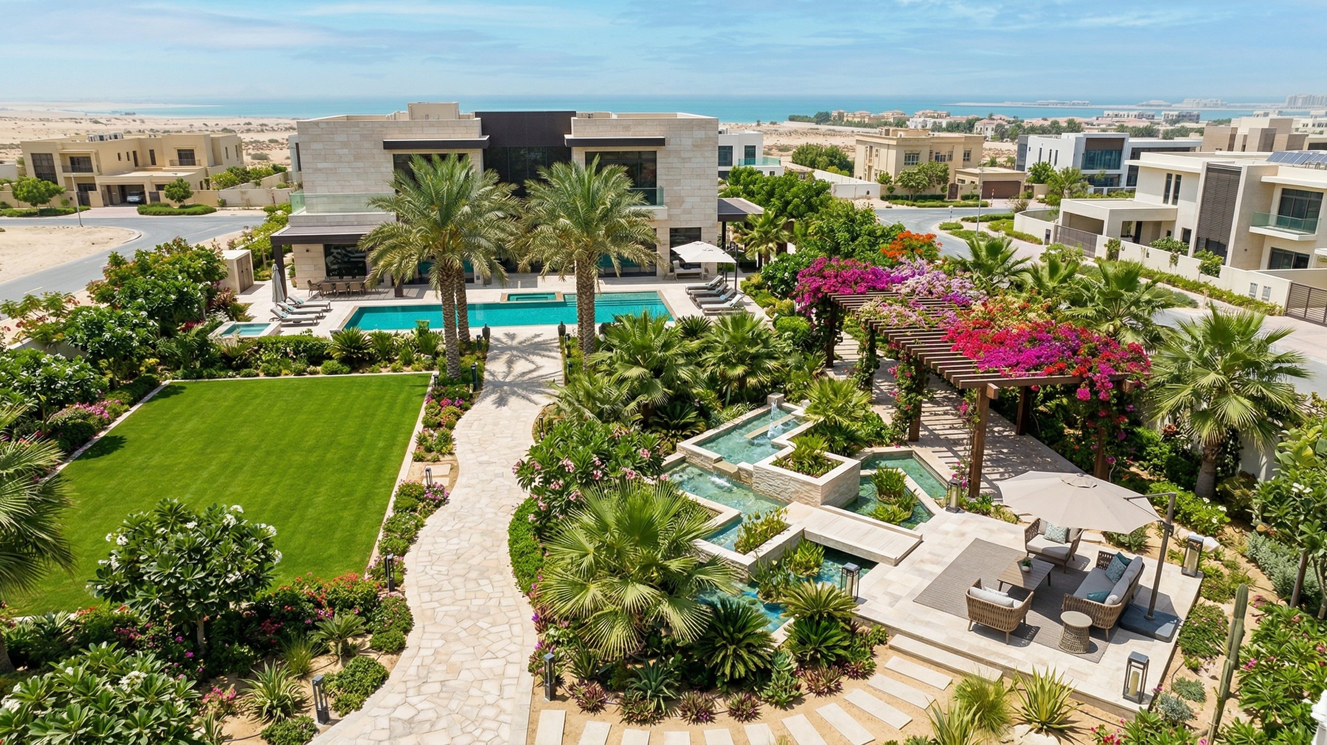 Dubai Villa Garden Design Ideas: From Patio to Paradise - Acacia Garden Center