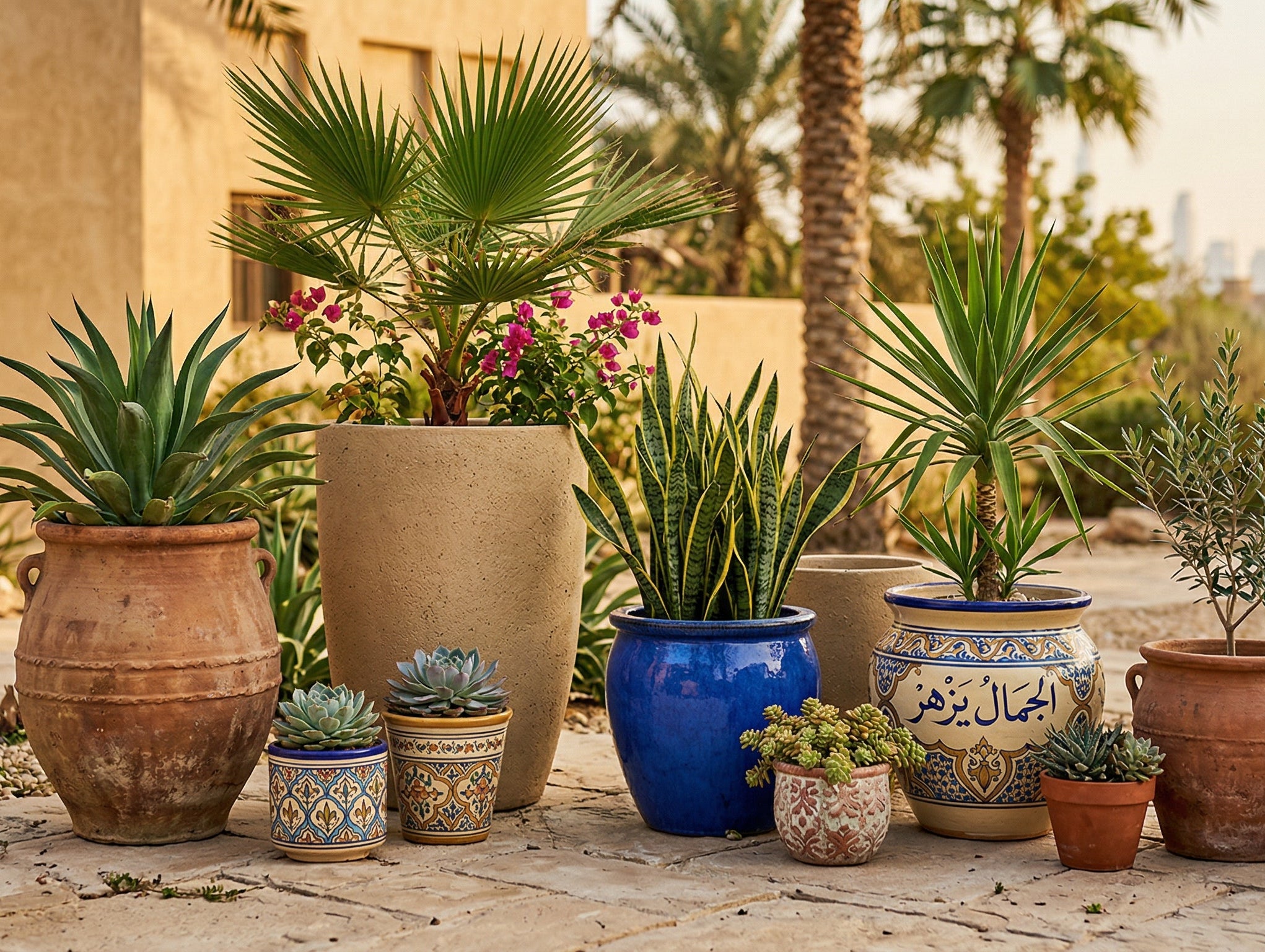 How to Choose the Right Pots and Planters for Dubai's Heat - Acacia Garden Center