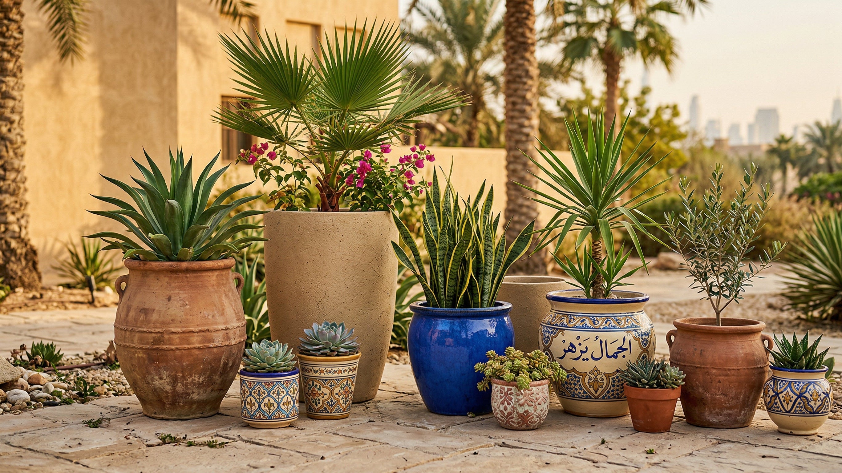 How to Choose the Right Pots and Planters for Dubai's Heat - Acacia Garden Center