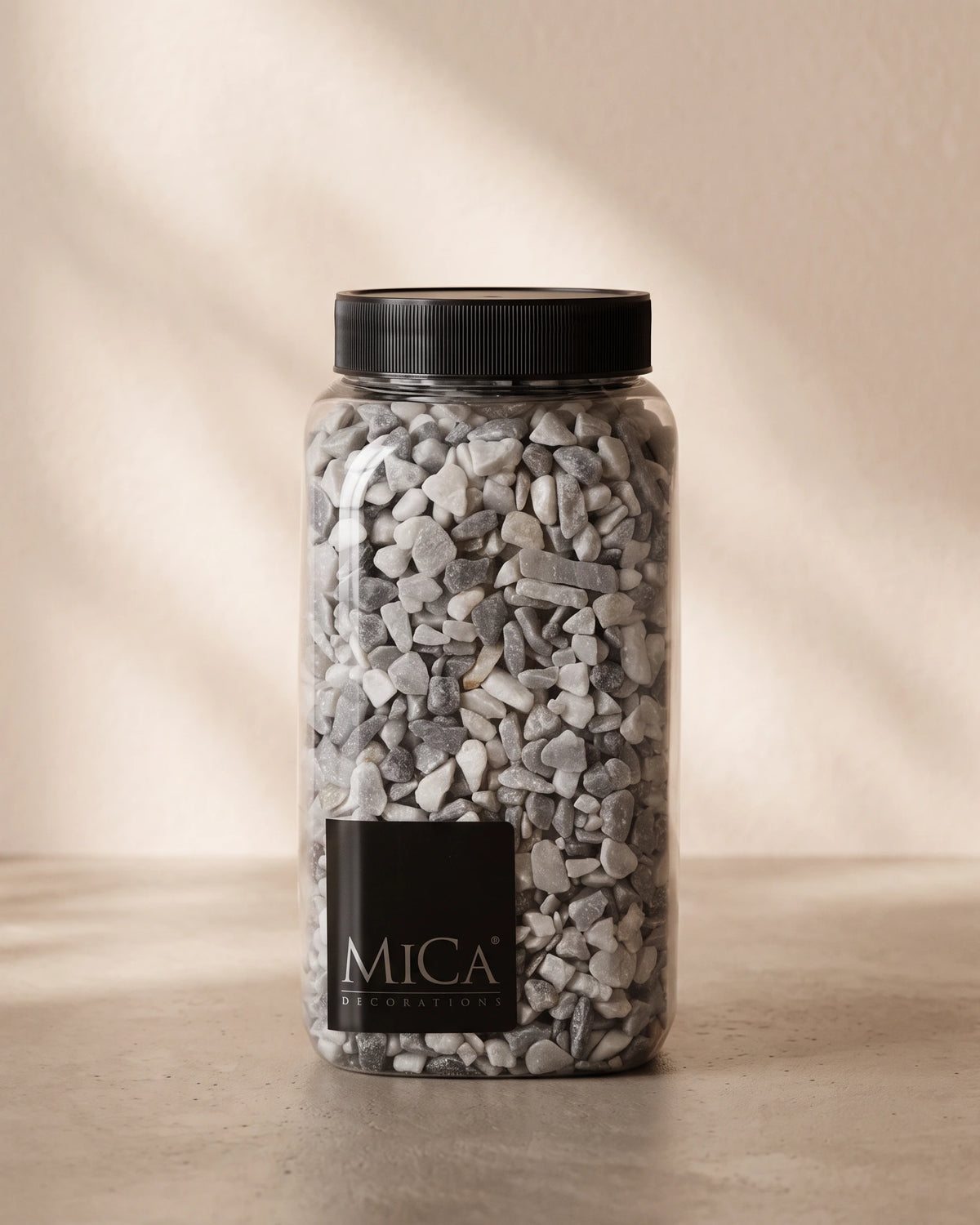 Decorative Marble Pebbles, 650ml - Grey