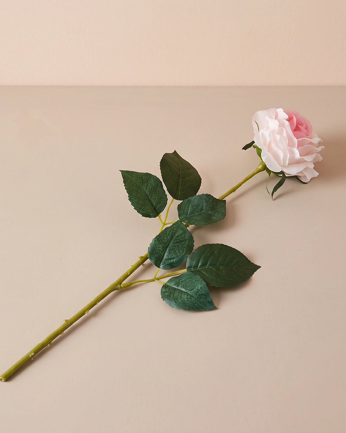 Artificial Rose Stem, Diamond - Pink