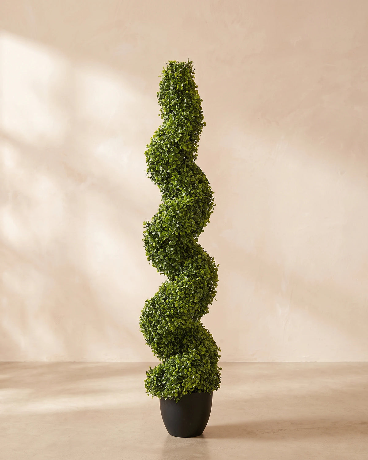 Artificial Boxwood Spiral Topiary Tree - 120 cm
