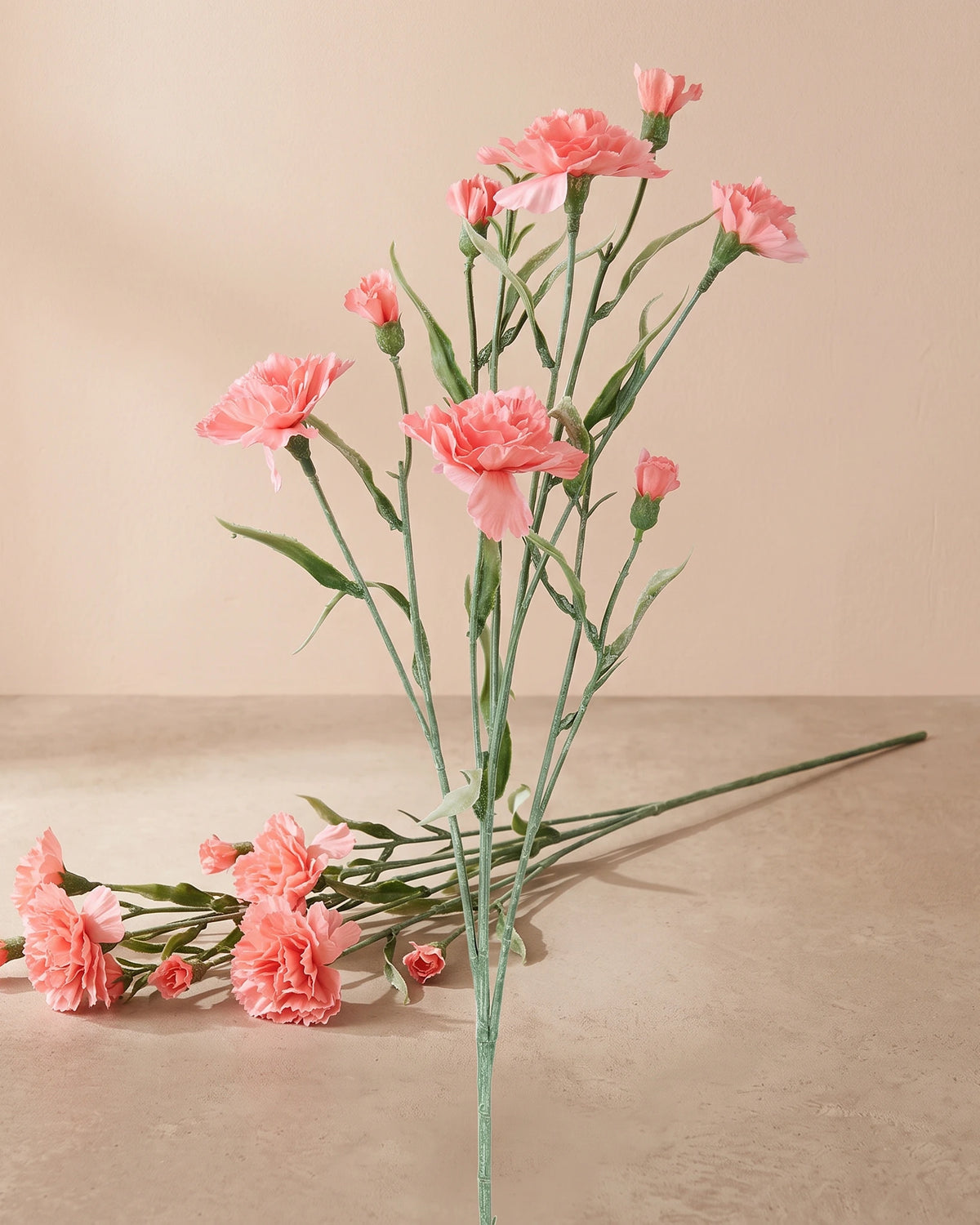 Artificial Carnation Stem - Salmon