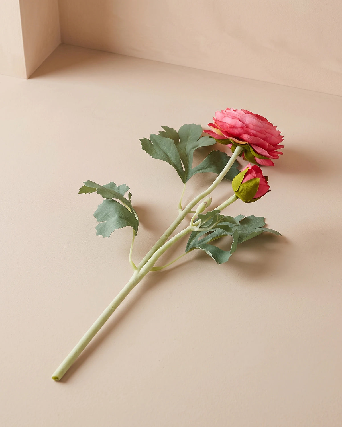 Artificial Ranunculus Stem - Pink
