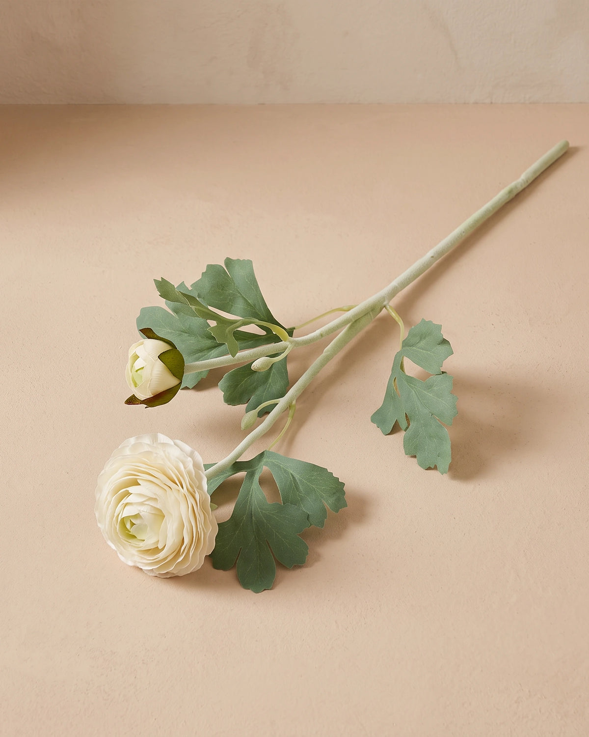 Artificial Ranunculus Stem - Cream