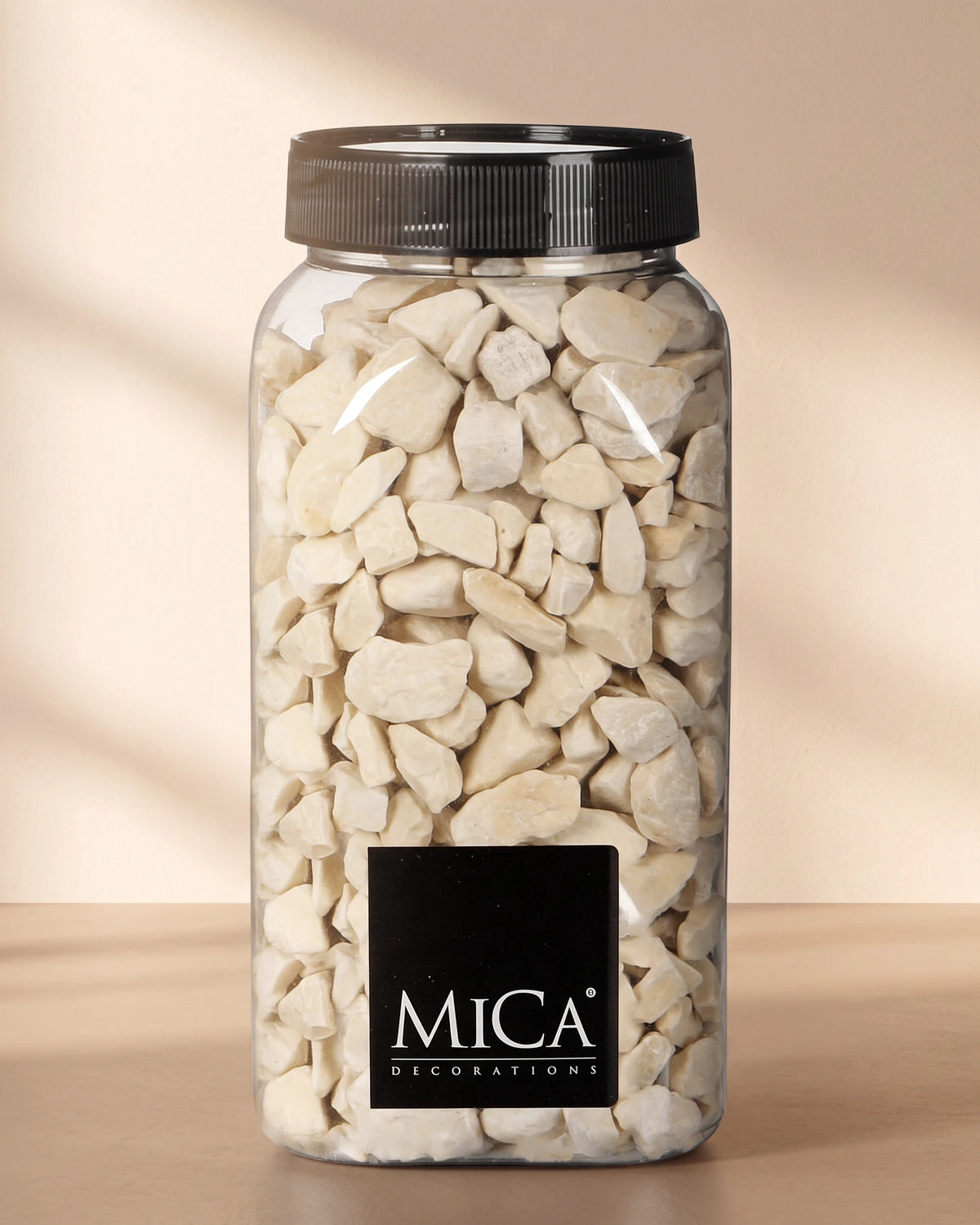 Decorative Marble Pebbles, 650ml - Cream