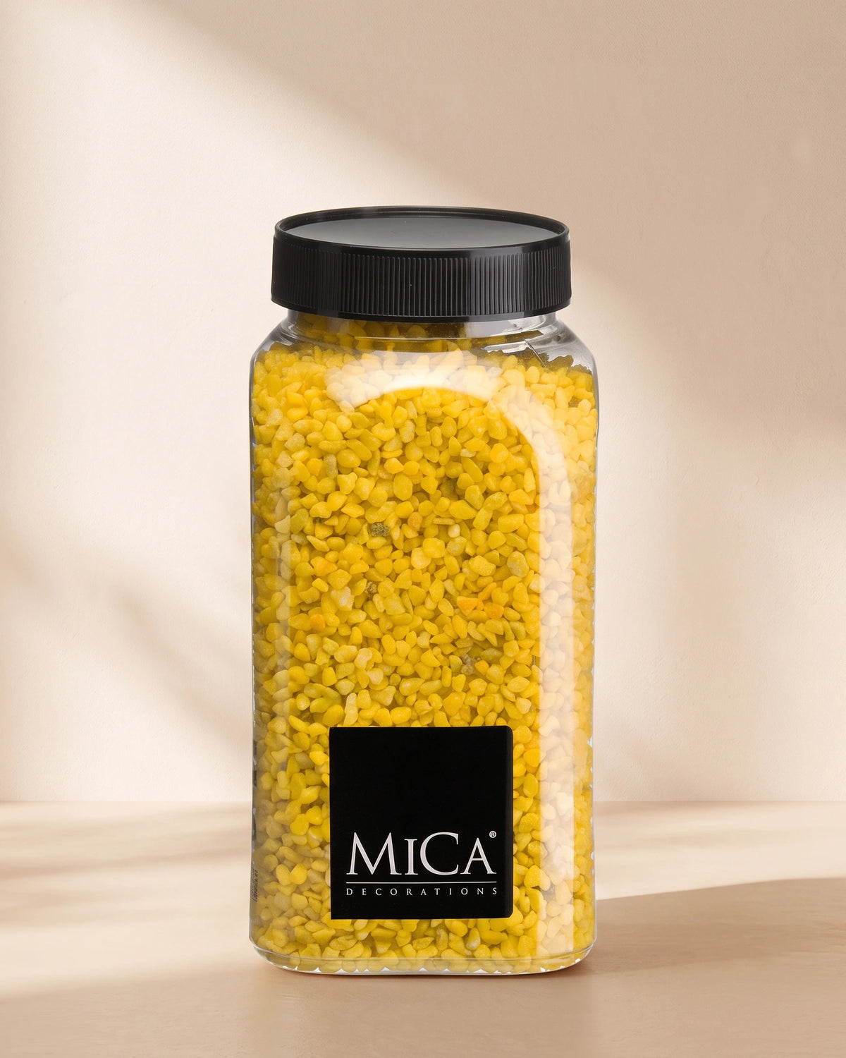 Decorative Pebbles Granulate, 650ml - Yellow