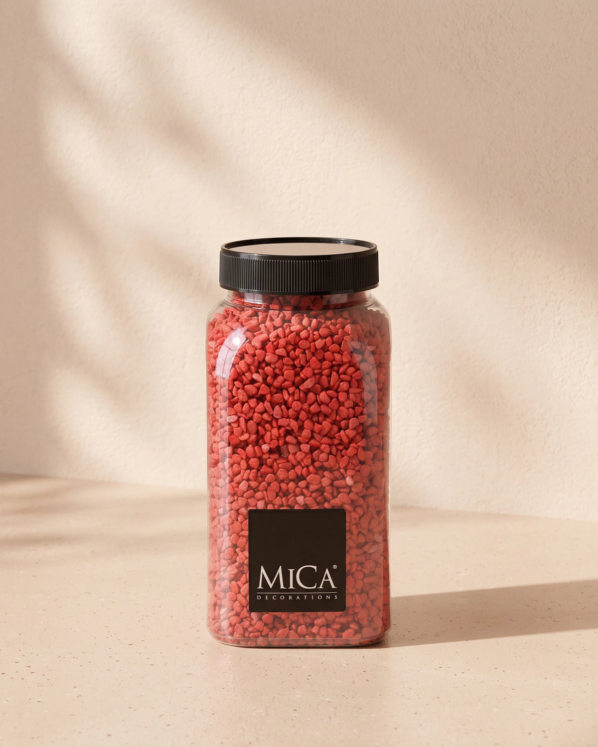 Decorative Pebbles Granulate, 650ml - Red