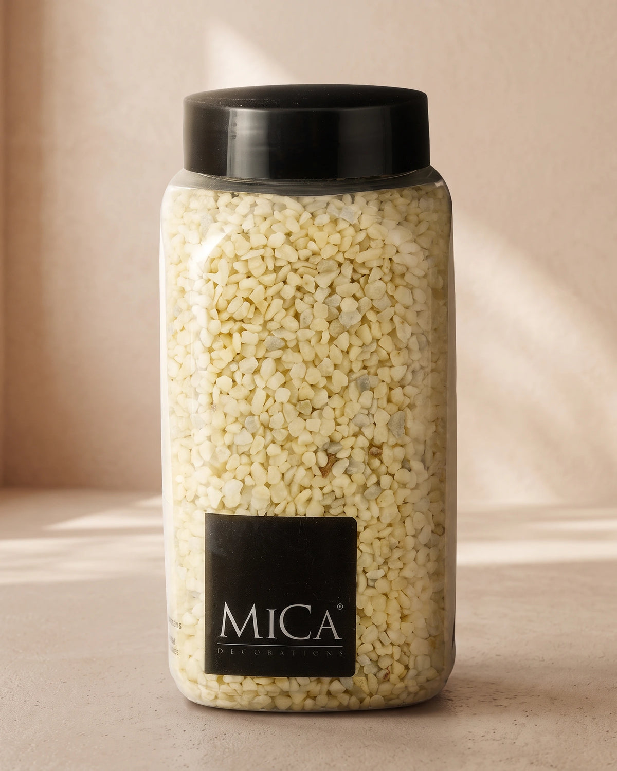 Decorative Pebbles Granulate, 650ml - Light Yellow
