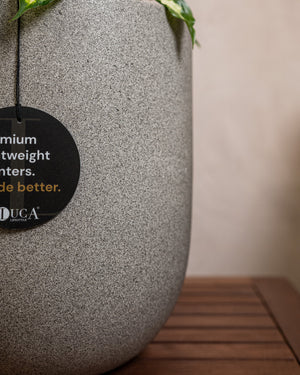 Natural Concrete Grigio Tall Egg Pot | Premium Planter, 30–88 cm - Acacia Garden Center