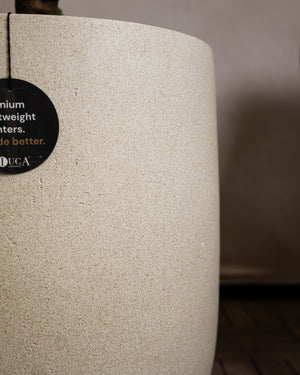 Antique White Concrete Grigio Tall Egg Pot | Premium Planter, 30–88 cm - Acacia Garden Center