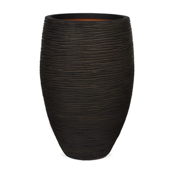 Capi Nature Vase Elegant Deluxe Rib Nl- Brown