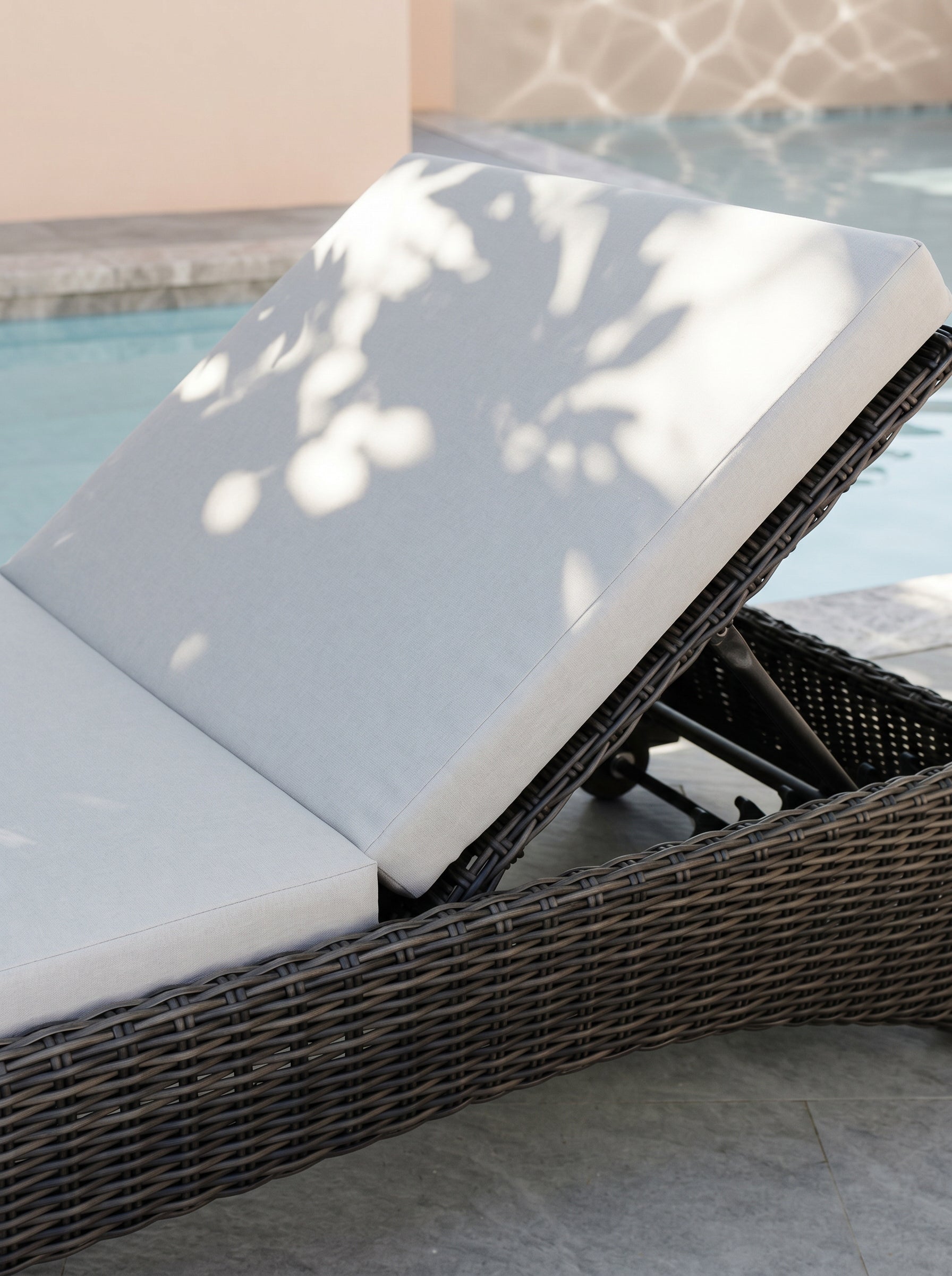 Adjustable Sun Lounger | Reclining Wicker Sunbed - Acacia Garden Center