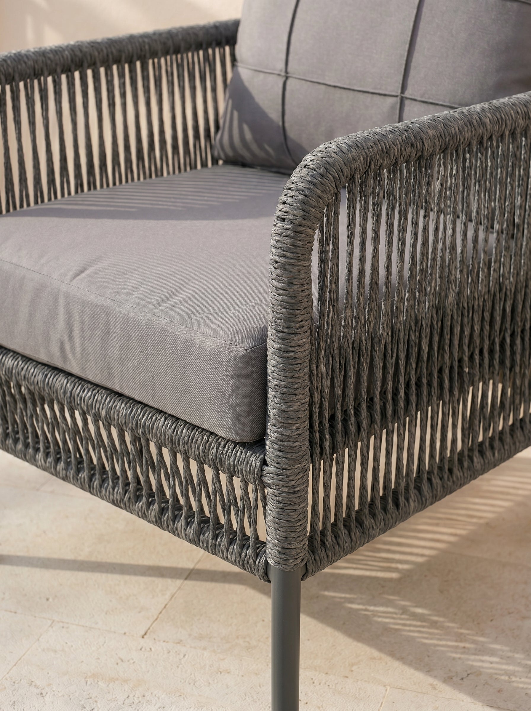 Aston Seating Group Anthracite (Terazzi) | 5 - Seater Lounge - Acacia Garden Center