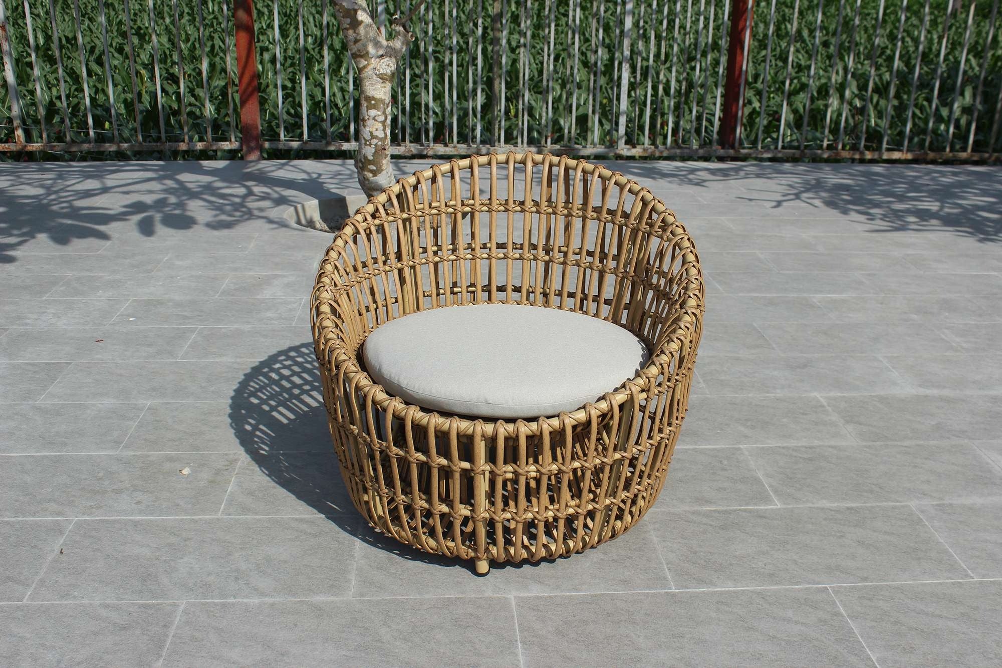 ATC Outdoor 02 Person Bamboo Round Sofa Set - RASF - 175 - Acacia Garden Center