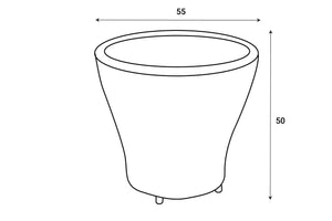 ATC Outdoor 02 Person Bamboo Round Sofa Set - RASF - 175 - Acacia Garden Center