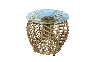 ATC Outdoor 02 Person Bamboo Round Sofa Set - RASF - 175 - Acacia Garden Center