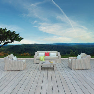 ATC Outdoor Casual Wicker Sofa Set Sigma Rattan - RAFS - 196 - Acacia Garden Center