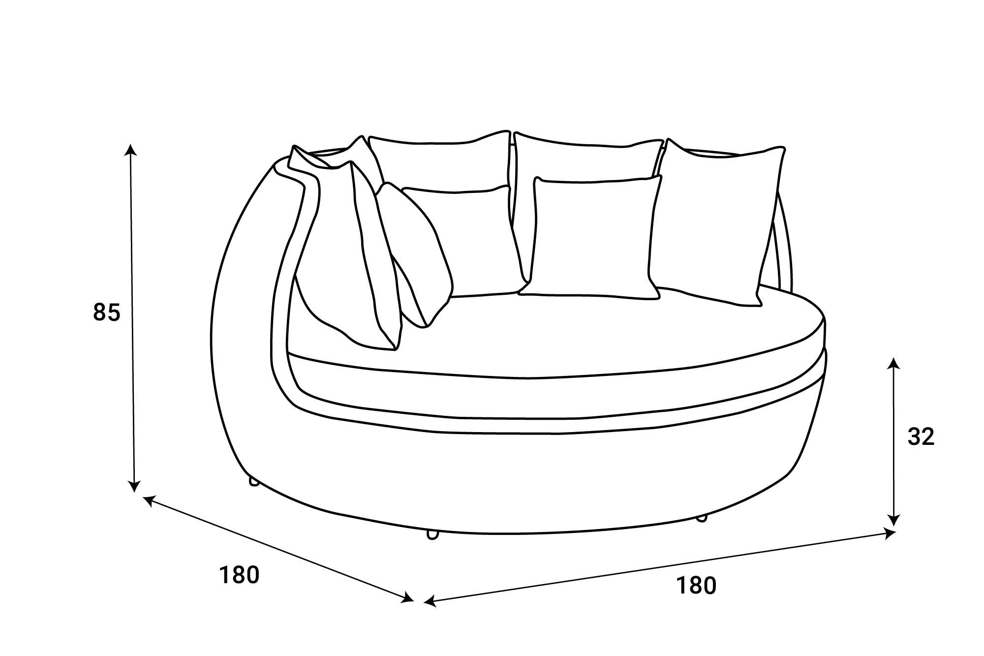 ATC Outdoor Sun Lounger Open - RABD - 154 - Acacia Garden Center