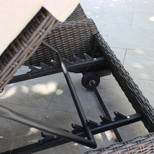 ATC Outdoor Sun Lounger with Adjustable Backrest - RABD - 074 - Acacia Garden Center