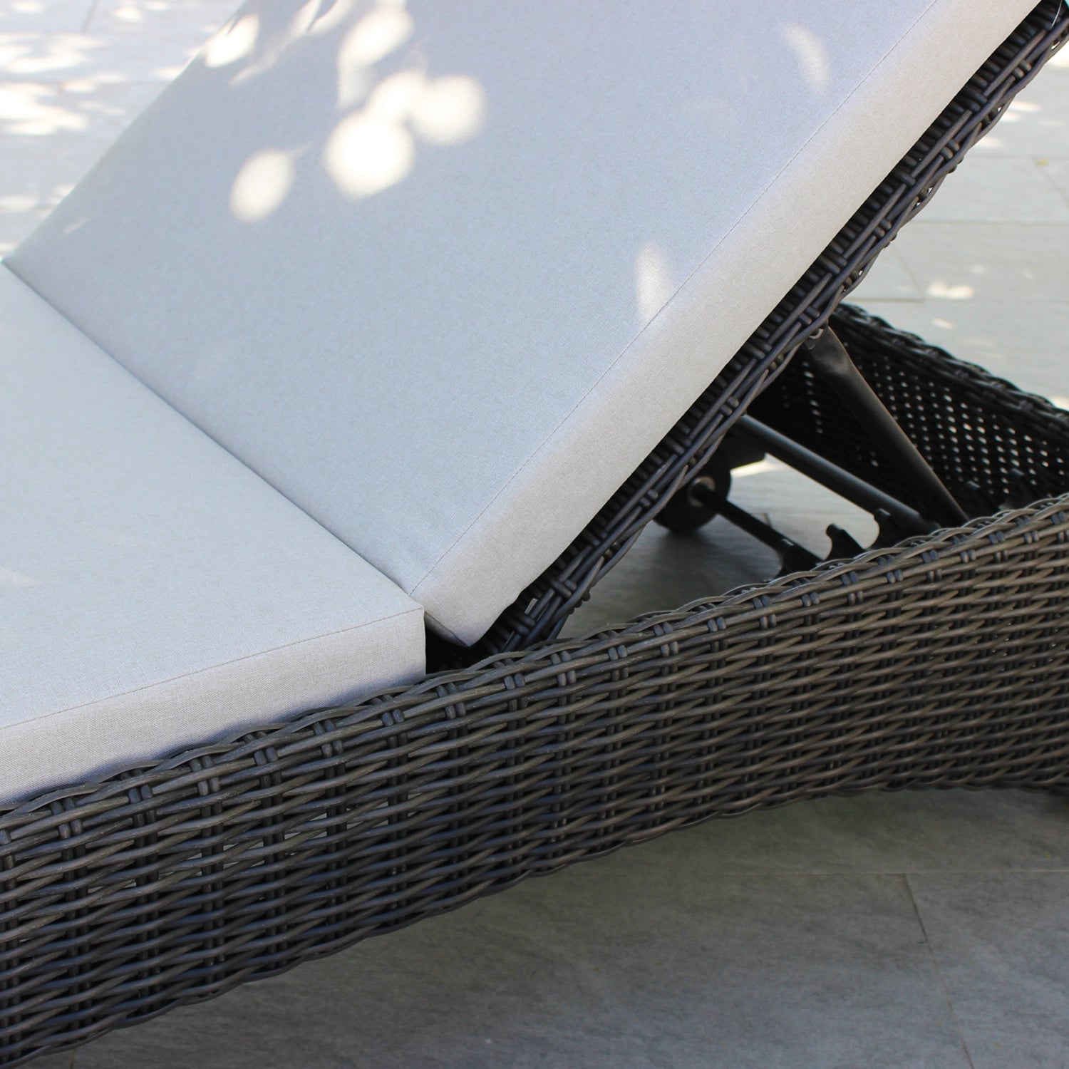 ATC Outdoor Sun Lounger with Adjustable Backrest - RABD - 074 - Acacia Garden Center