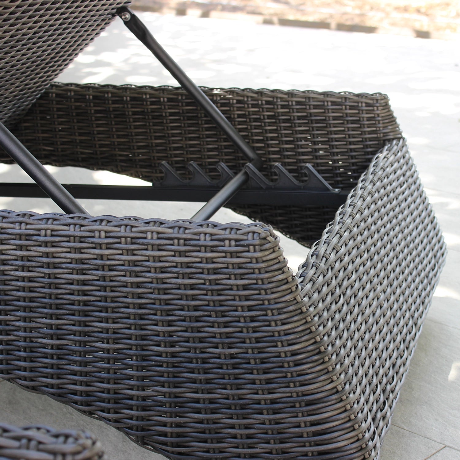 ATC Outdoor Sun Lounger with Adjustable Backrest - RABD - 074 - Acacia Garden Center