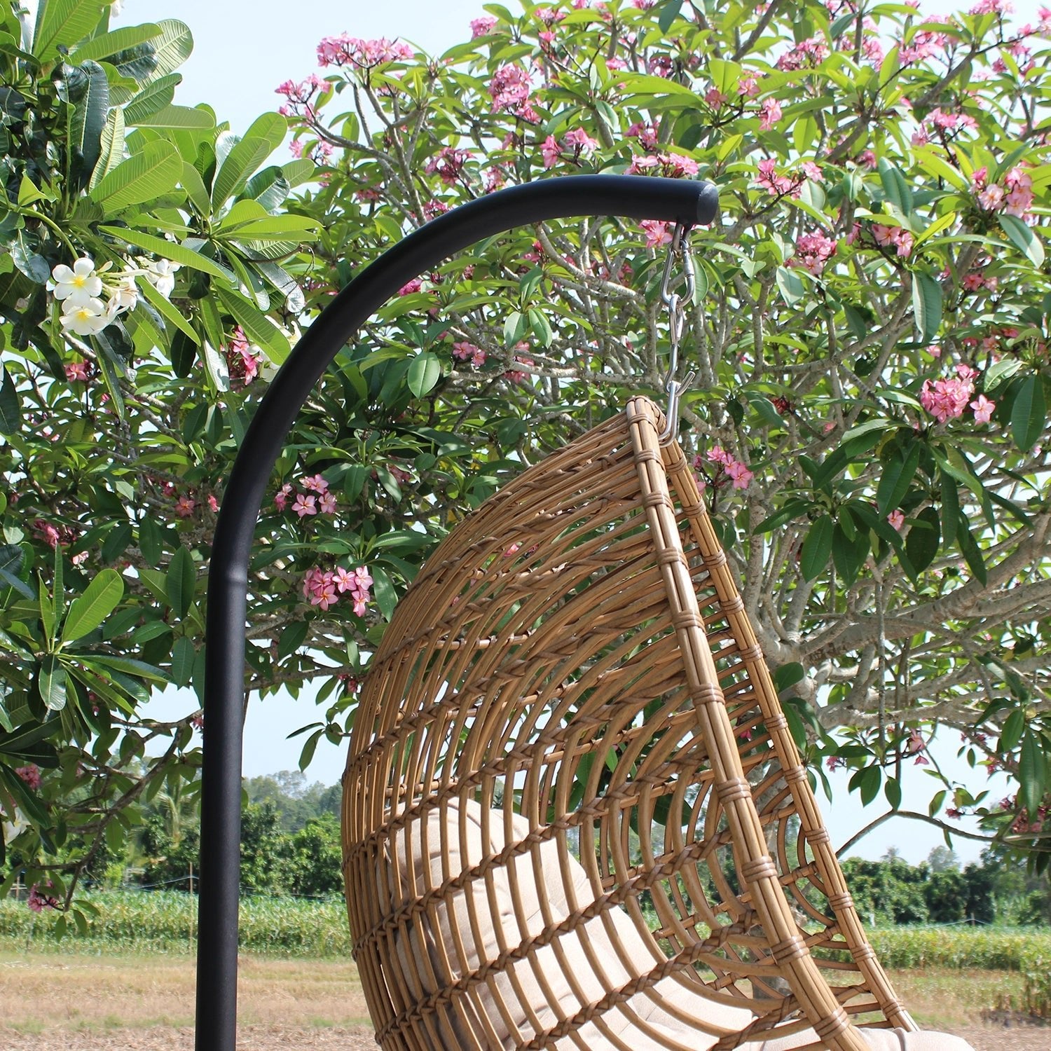 ATC Outdoor Swing Chair Poly Bamboo - Acacia Garden Center