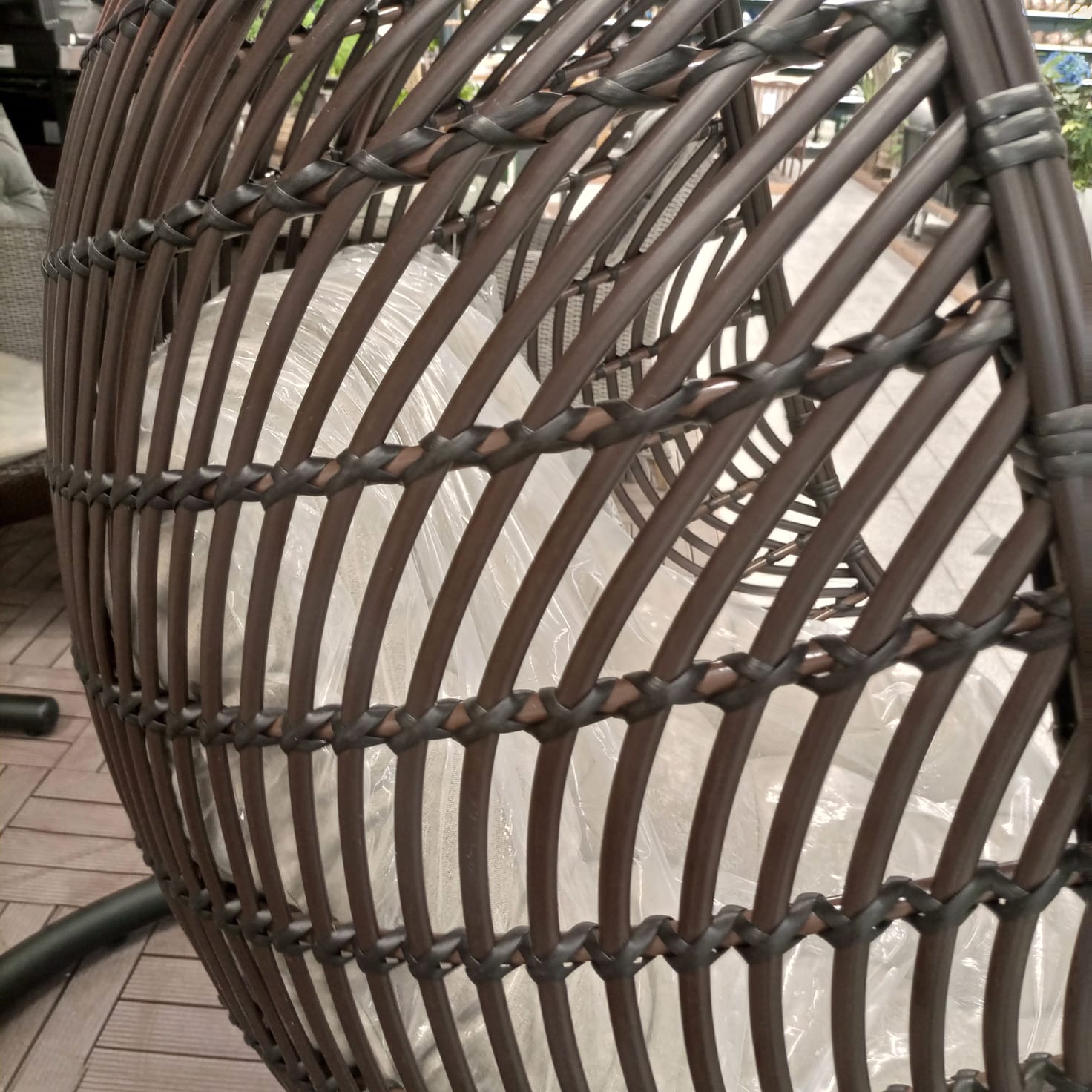 ATC Outdoor Swing Chair Poly Bamboo - Acacia Garden Center