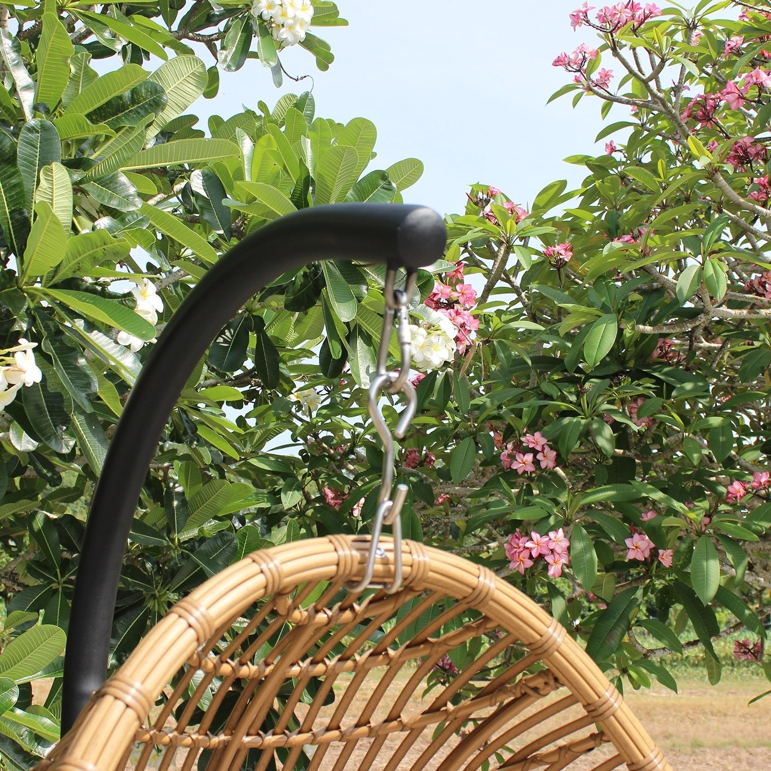 ATC Outdoor Swing Chair Poly Bamboo - Acacia Garden Center