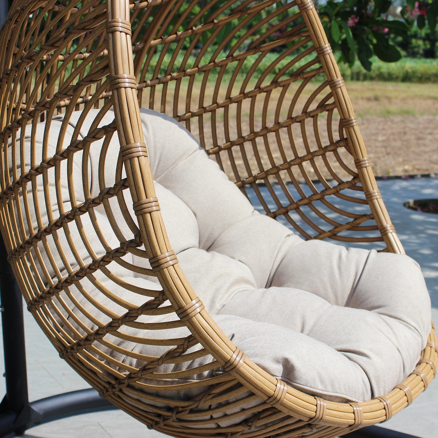 ATC Outdoor Swing Chair Poly Bamboo - Acacia Garden Center