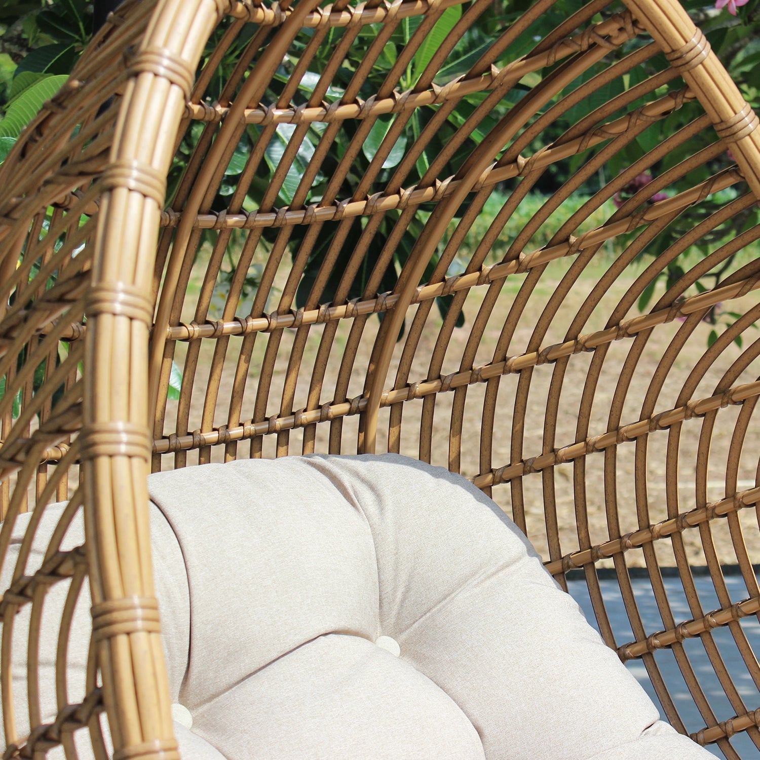ATC Outdoor Swing Chair Poly Bamboo - Acacia Garden Center