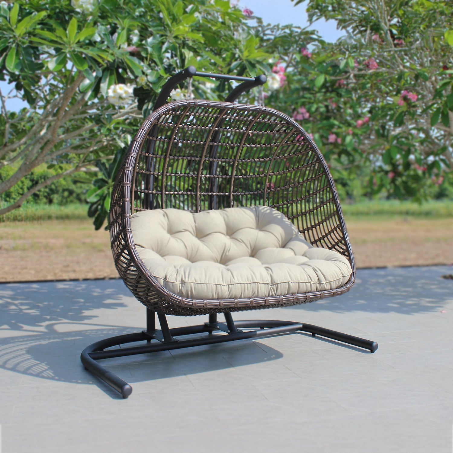 ATC Romantic and Comfy Double Swing Chair For Couples (RAHM - 026) - Acacia Garden Center