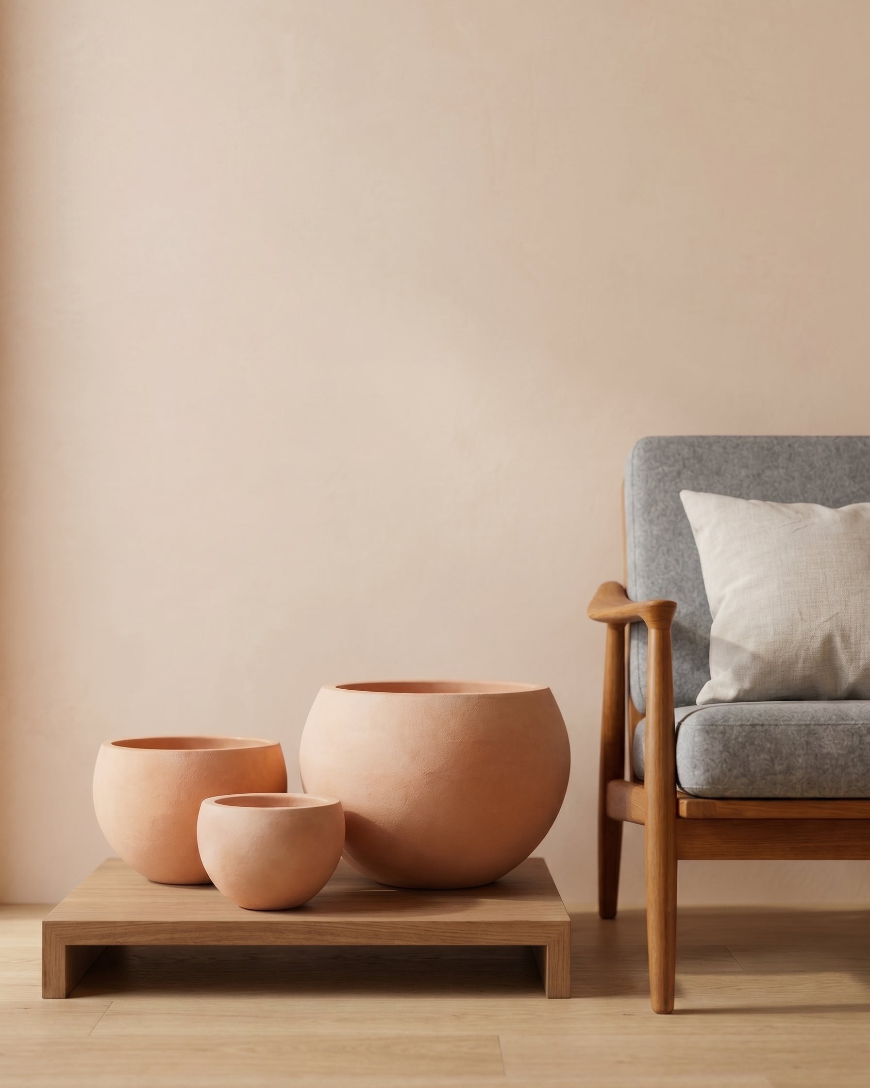 Ball Planter (Degrea) | Antique Terracotta, Dia. 20–43 cm - Acacia Garden Center