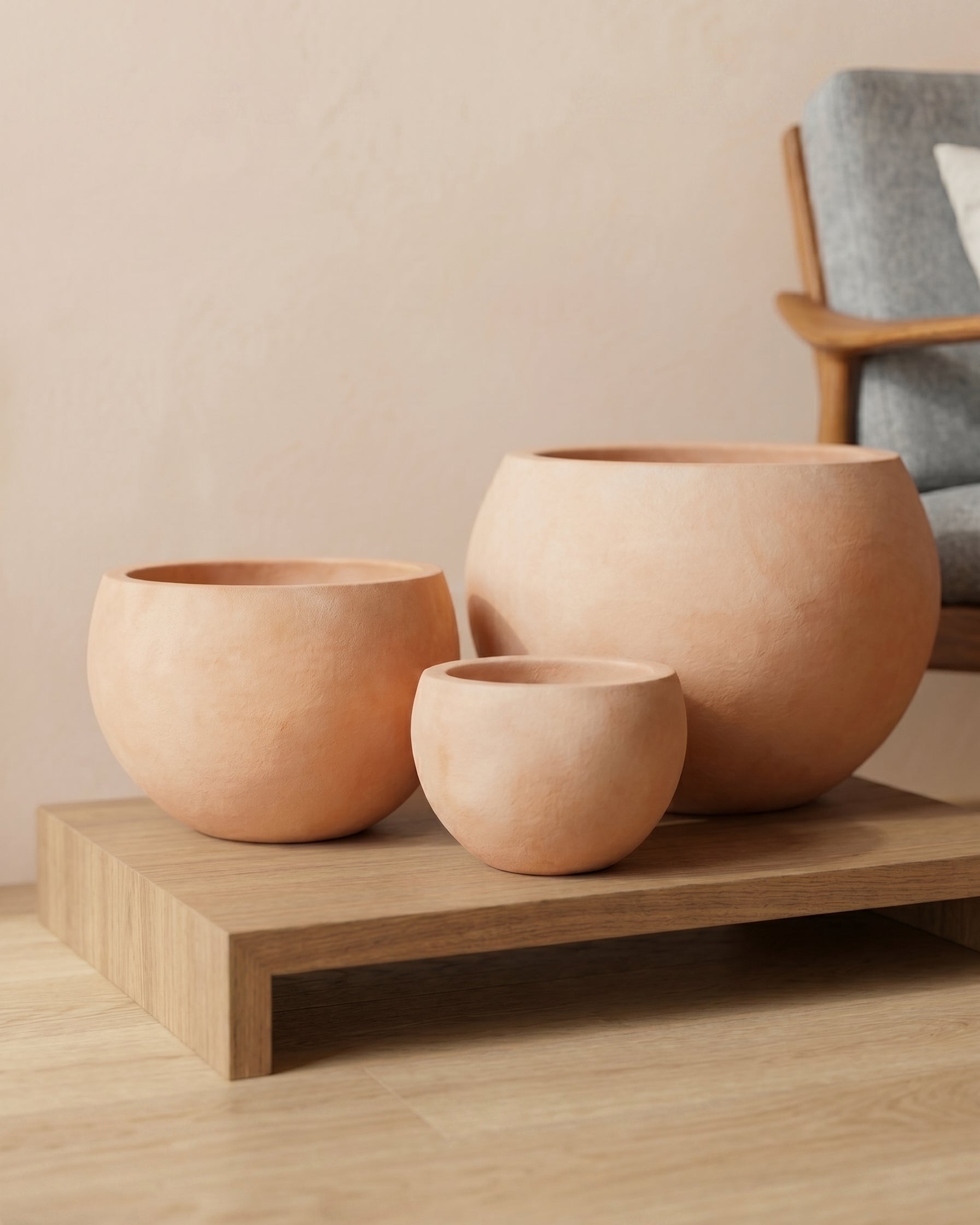 Ball Planter (Degrea) | Antique Terracotta, Dia. 20–43 cm - Acacia Garden Center