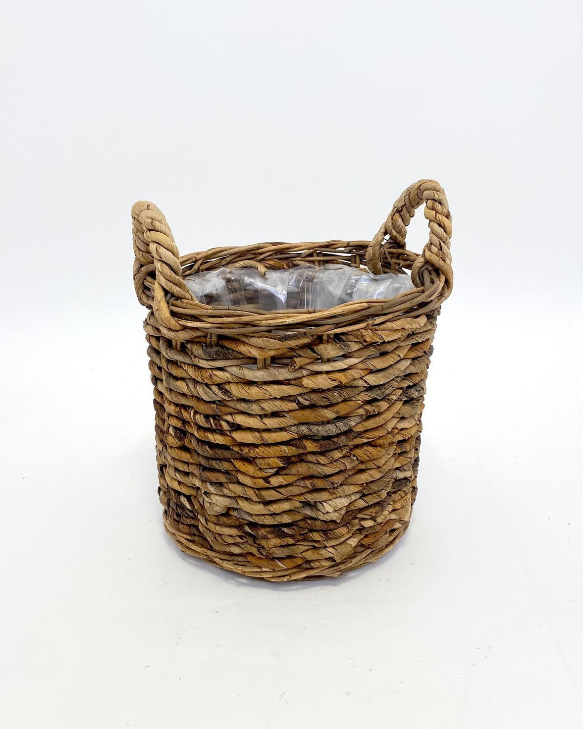 Basket Cylinder Abaca Brown - Acacia Garden Center