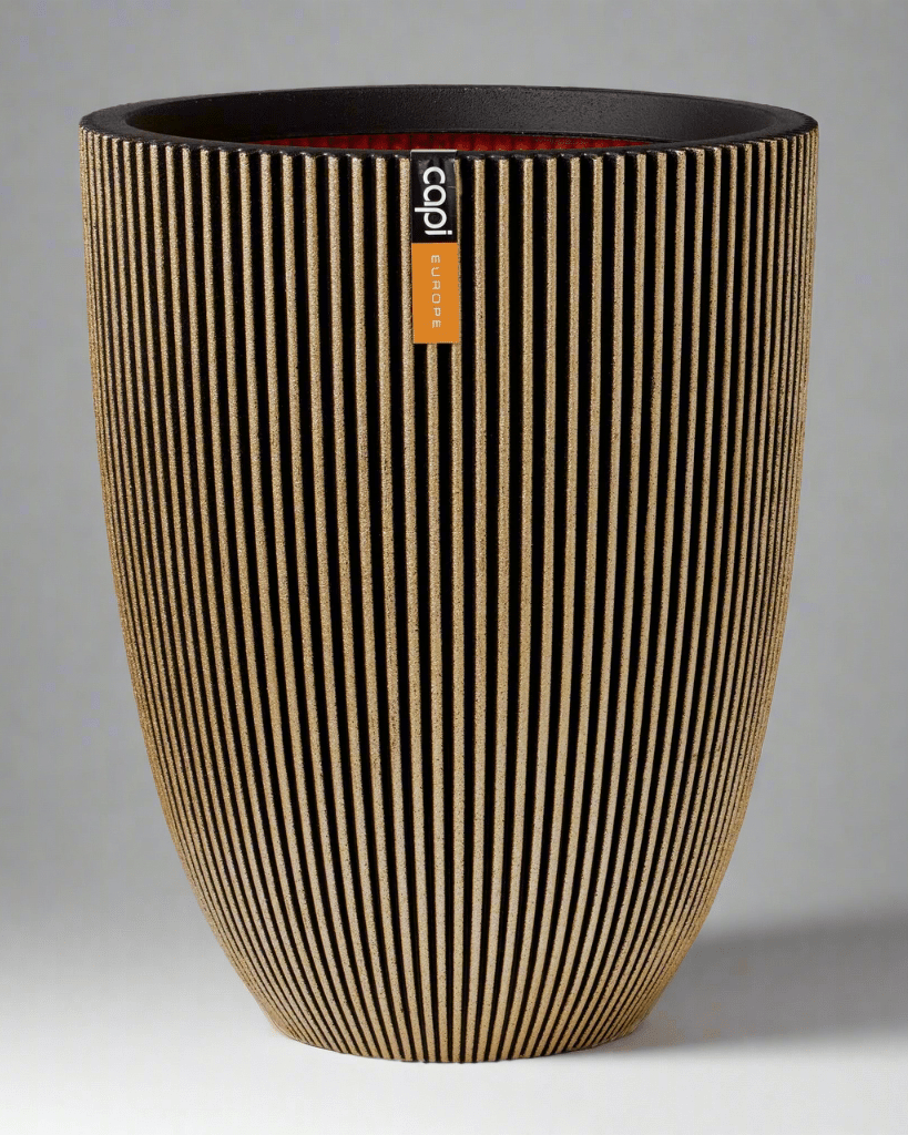 Capi Europe Low Groove Elegant Vase - Acacia Garden Center