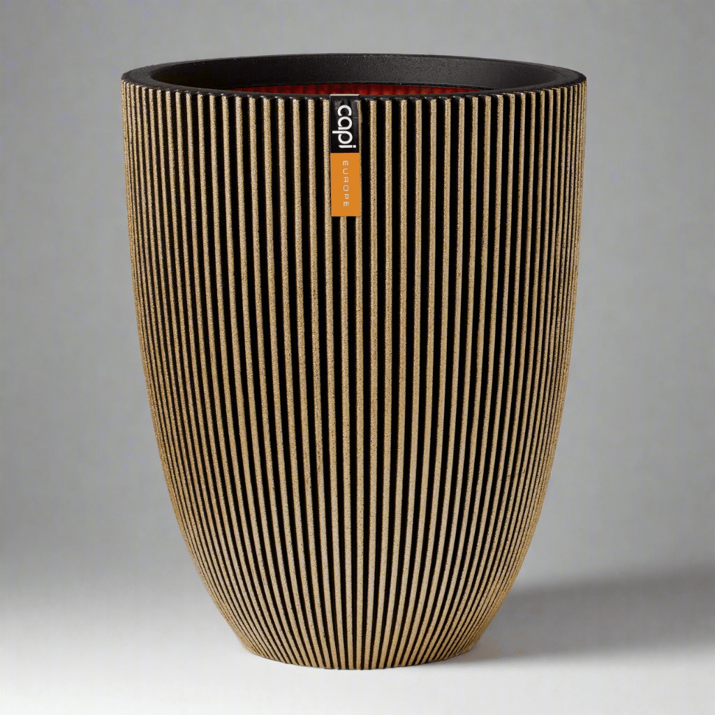 Capi Europe Low Groove Elegant Vase - Acacia Garden Center