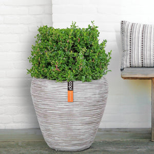 Capi Europe Nature Vase Taper Round Rib KDGR/KOFZ 42x38cm - Acacia Garden Center