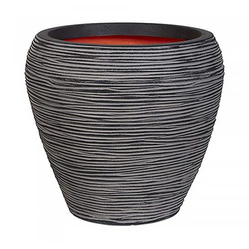 Capi Europe Nature Vase Taper Round Rib KDGR/KOFZ 42x38cm - Acacia Garden Center