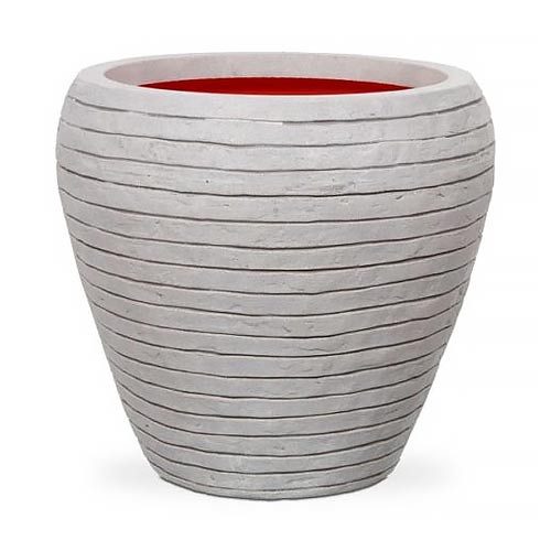 Capi Europe Nature Vase Tapered Round Row - Ivory - Acacia Garden Center