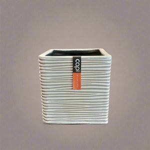 Capi Europe Planter Square BOFI 209 | Ivory - Acacia Garden Center