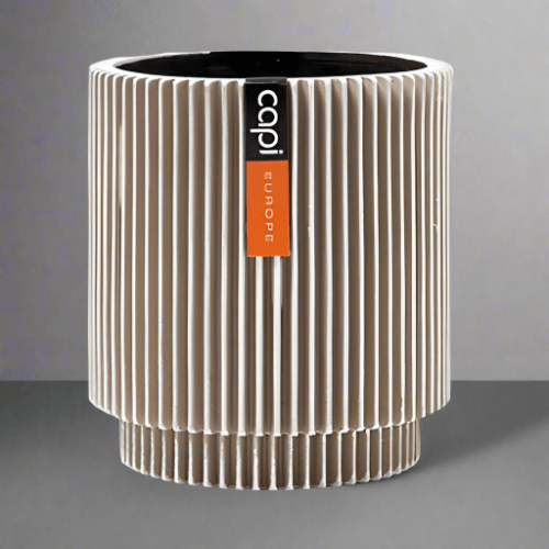Capi Europe Vase Cylinder Groove BGVI 312 - Acacia Garden Center