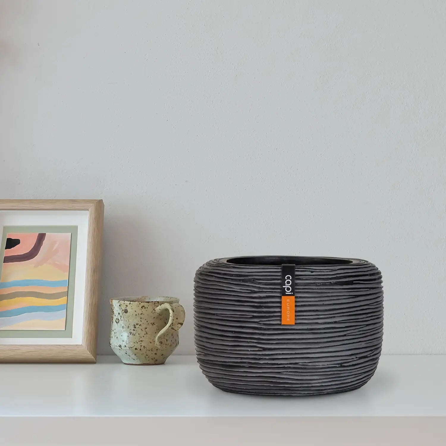 Capi Europe Vase Round Ii Rib Bofz 222 - Acacia Garden Center