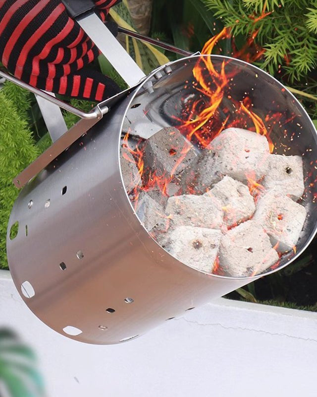 Charcoal Chimney Starter | Quick - Light, No Chemicals - Acacia Garden Center