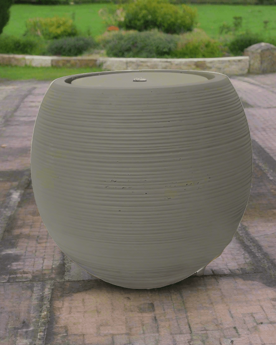 Concrete Water Fountain with Pump | Medium, 40 × 40 × 32 cm - Acacia Garden Center