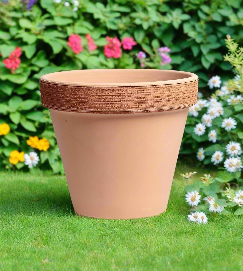 Degrea Vaso Graffiato, Scratched Standard Pot - Acacia Garden Center