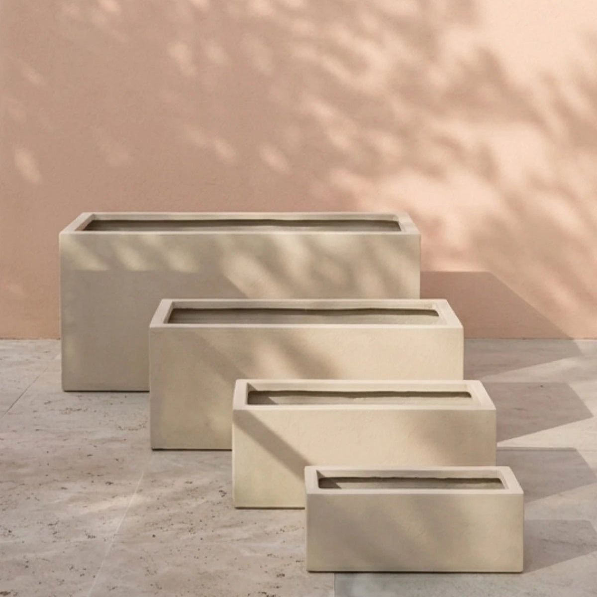 rectangle clay pots for plants Fiber Clay Pot Rectangular
